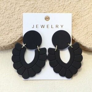 Black Statement Earrings